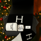 The Paris Designer Gift Set features a black and white scarf, two candles, and a soap bar in an open black box—ideal for custom design baskets or as a luxurious holiday gift set.