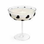 Elegant Black Heart Coupe Candle