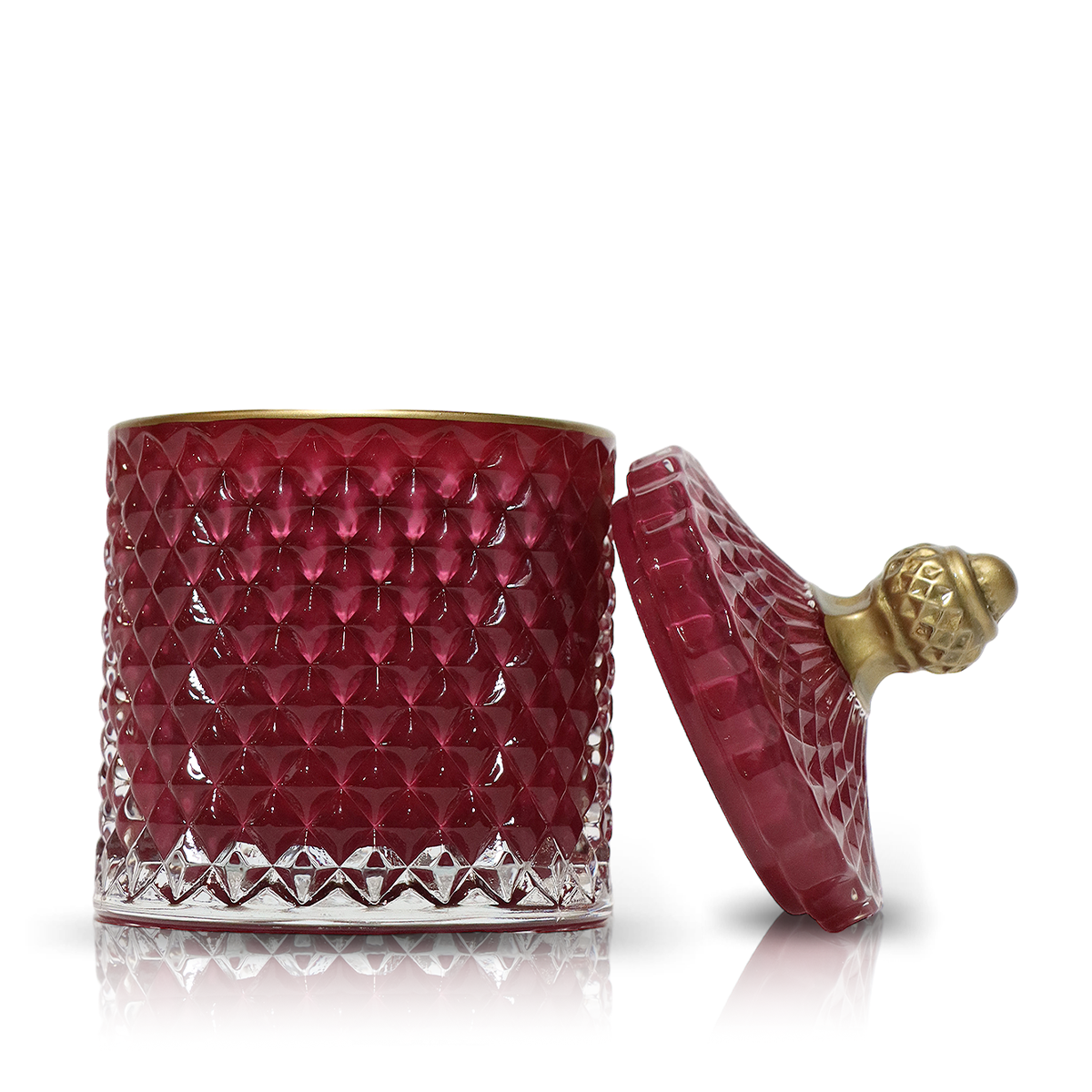 Elegant Red Crystal Scented Candle