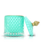 Elegant Turquoise Crystal Scented Candle