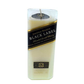 The Recycled Black Label Whiskey Candle is a white candle shaped like a rectangular bottle, made from upcycled whiskey bottles and wrapped with a Johnnie Walker Black Label 12 Years label.
