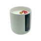 The Holiday Scented Boxed Candle – Peppermint Scent comes in a matte white container with a wooden wick and peppermint candy decor. Made from natural soy wax, it fills your space with a refreshing holiday peppermint aroma.