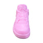 The AJ-4 Baby Pink Sneaker Candle – XL (On Backorder) is shaped like an Air Jordan, shown from the front against a white background, making it a unique decorative piece.
