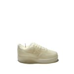 The AF1 – White Lowtop Sneaker Candle – Small (On Backorder) is a hand-poured candle with a refreshing Black Ice scent, showcased against a plain light gray background.