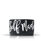 The "Self Made" Black Candle Gift Box Set features a black ceramic mug with bold white script and a matching candle, creating a stylish and meaningful gift.