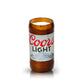 The Recycled Light Beer Candle is hand-poured into a recycled Coors Light beer bottle with the top removed and features a wick inside.