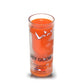 The Recycled French Vodka Candle - Orange is crafted in a repurposed Grey Goose L'Orange glass, featuring white flying geese and branding—a stylish, eco-friendly accent for fans of recycled bottle candles.
