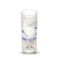 The Recycled French Vodka Candle - White features a white candle in a repurposed Grey Goose bottle with the logo and goose graphic, ideal for eco-friendly candle lovers or collectors of unique vodka bottle candles.
