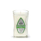 The Recycled Nuestro Tequila Candle is a white soy candle in a clear glass container with a green and silver Hornitos Plata label, perfect for tequila bottle candle fans.
