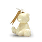 The Teddy Bear White Baby Candle is a cute, natural wax candle that sits upright with a brown tag—an adorable gift for Valentine’s Day.