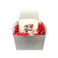 The My Girl Quote Candle features a frosted tumbler jar with "My Girl" and a red heart, packaged in a gray box with red crinkle paper.