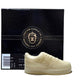 The AF1 – White Lowtop Sneaker Candle – Small (On Backorder) is showcased before a black Custom Candle Co. Natural Soy Candle box, emphasizing its handcrafted design and sneaker-inspired look.